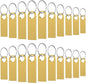 16GB USB Flash Drive 20 Pack, Wooolken Sleek Metal Thumb Drives with Keychains Swivel Memory Stick Pendrive USB 2.0 Jump Zip Drive USB Stick(Gold)