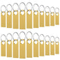 16GB USB Flash Drive 20 Pack, Wooolken Sleek Metal Thumb Drives with Keychains Swivel Memory Stick Pendrive USB 2.0 Jump Zip Drive USB Stick(Gold)