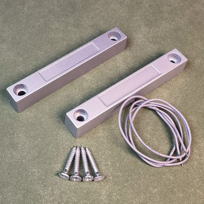 Gebildet Home Security Wired Rolling Door Contact Magnetic Reed Switch MC-58 Alarm Sensor Magnetic Switch with 2 Wires for N.C. Applications