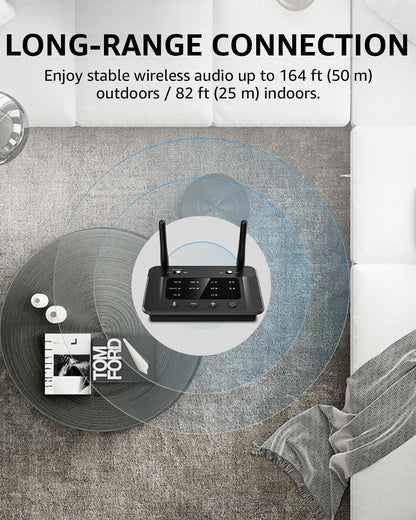 1Mii B03 Bluetooth 5.3 Transmitter Receiver for TV Home Stereo