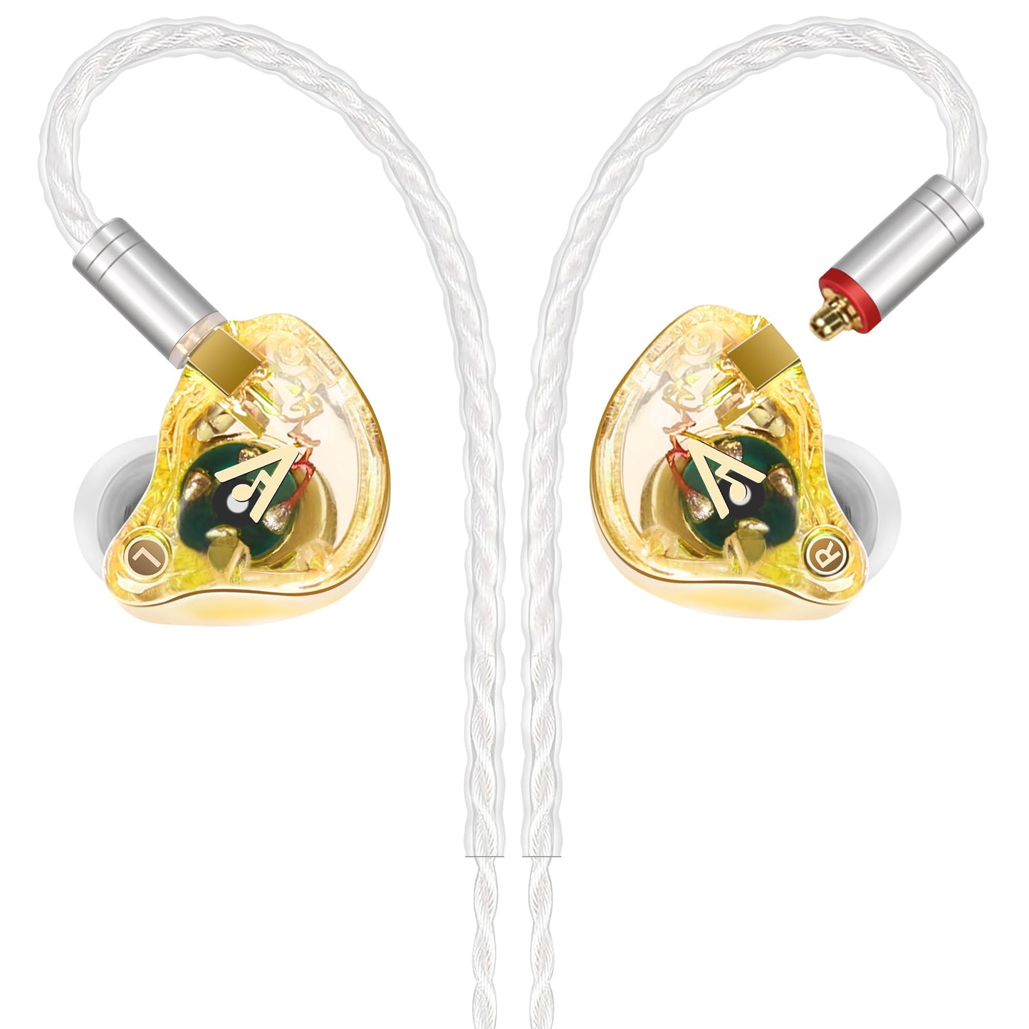 Audiovance Vibes 202 HiFi Wired Earbuds, IEM in-Ear Monitor Headphones