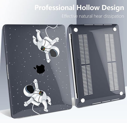 Batianda Case for M1 MacBook Air 13 Inch Model A2337 A2179 A1932 2021 2020 2019 Release,3D Painted Creative Series Design Hard Shell with Keyboard Cover & Screen Protector, Cosmonaut
