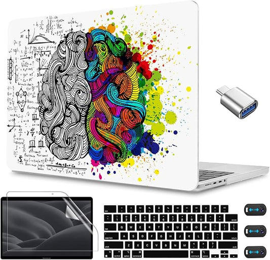 CISSOOK Creative Brain Hard Shell Case for MacBook Pro 14 inch Case 2026 2025 2024 2023 2022 2021 Release A3434 A3401 A3112 A3185 A2992 A2918 A2779 A2442, Brain Cover for MacBook Pro 14 M1 M2 M3 M4 M5