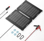 GRECELL 12V 25W Solar Battery Charger Maintainer, Portable Solar Panel Car Trickle Charger Waterproof 25 Watt Mono+ SAE Cables Kit for Truck Boat RV Motorcycle Truck Marine Vehicle Battery