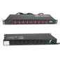 Tecmojo 1U Rack-Mount Horizontal 8-Outlet PDU, UL Listed PDU with Surge Protection LED Indicators 6ft Cord Power Distribution for IT and Network Server Racks(SKU# 13110801)