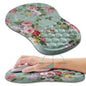 Hokafenle Ergonomic Mouse Pad Wrist Support, Wrist Rest Mousepad for Carpal Tunnel Pain Relief with Integrated Memory Foam Slope Massage Bulge (11.8x7.9 inch,Cute Floral