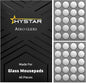 Hystar® Aero Glides | 40 Dot Mouse Skates for Glass Mousepad | High-Density PTFE | Rounded and Polished for Quiet Use