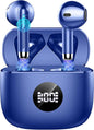 Wireless Earbuds, Bluetooth 5.4 Headphones LED Power Display Ear Buds Bass Stereo, Bluetooth Earbuds in-Ear Noise Cancelling Mic, 40H Playback Mini Case IP7 Waterproof Sports Earphones for Android iOS