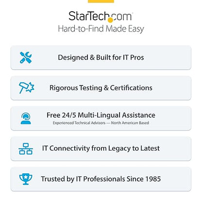 StarTech USB4 Driverless Dock, Triple 4K 60Hz, HDMI or DP, 100W, 2.5GbE