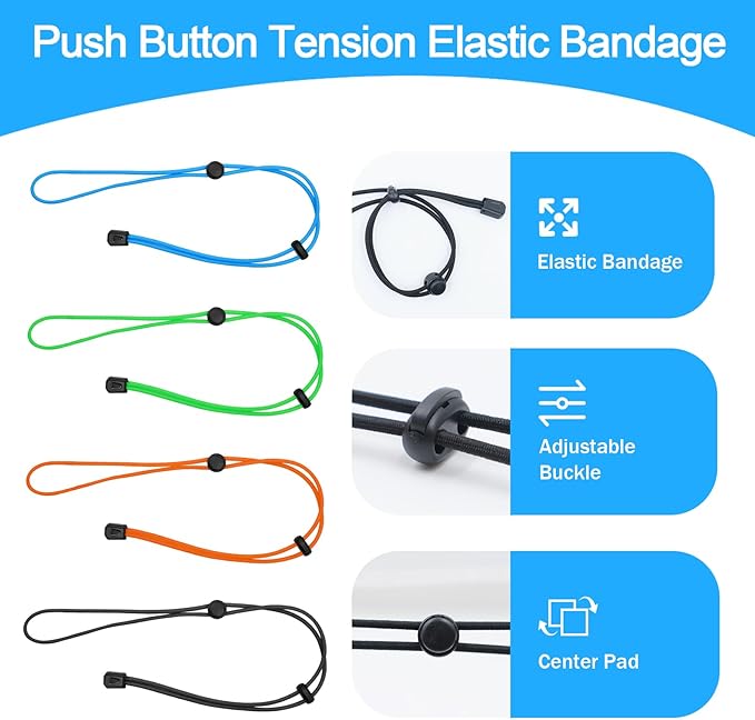 4 Pcs Thickened Fishing Graph Cover Straps, Adjustable Fish Finder Bungee for Securing Graph Cover for Travel