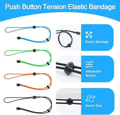 4 Pcs Thickened Fishing Graph Cover Straps, Adjustable Fish Finder Bungee for Securing Graph Cover for Travel
