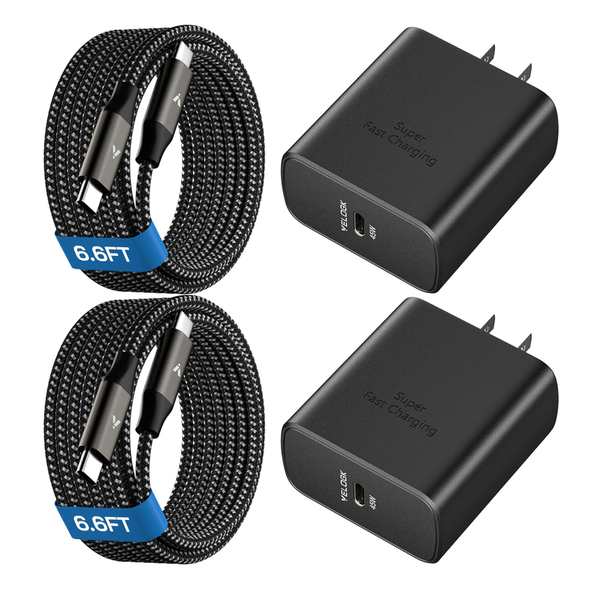 45W Super Fast Charger USB C, Type-C Android Phone Charger Fast Charging