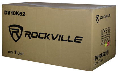 Rockville DV10K52 Dual 10" K5 Car Subwoofers Vented Enclosure Box 2 Ohm