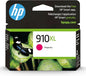 HP 910XL Magenta High-yield Ink Cartridge | Works with HP OfficeJet 8010, 8020 Series, HP OfficeJet Pro 8020, 8030 Series | Eligible for Instant Ink | 3YL63AN
