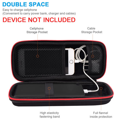 Hard Travel Case Fit for RAVPower 26800/20100/20000mAh, Anker Power Core 26800mAh/PowerCore +26800mAh, Dulla M50000 Power Bank 12000mAh, ROMOSS 30000mAh, Lab599 Tx500 Radio by SKYNEW (Large Black)