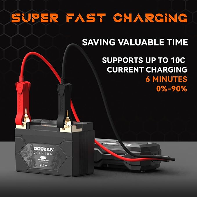 DKL9 450A LiFePO4 Motorcycle Lithium Battery, 12V 3Ah Powersports Battery, Compatible Jet Ski, Quad, Scooter, Generator Battery, Snowmobile