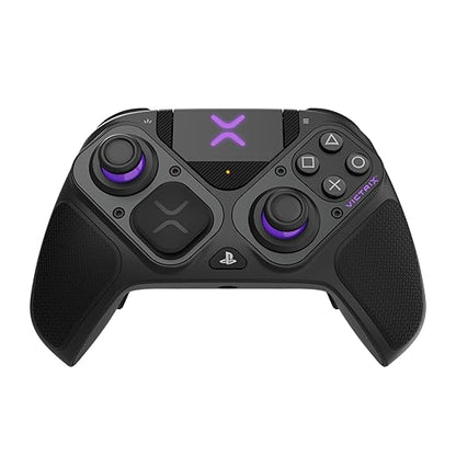 PDP Victrix Pro BFG Wireless Gaming Controller for Playstation 5 / PS5, PS4, PC, Modular Esports Gamepad, Remappable Buttons, Customizable Triggers/Paddles/D-Pad/Fightpad, PC App, Black