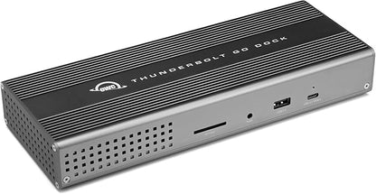 OWC Thunderbolt Go Dock, 11 Ports, Built in Power Supply, 90W Charging, TB4 (USB-C), USB, HDMI, 2.5GbE, SD, Also Compatible with USB-C Devices, Supports Thunderbolt Share