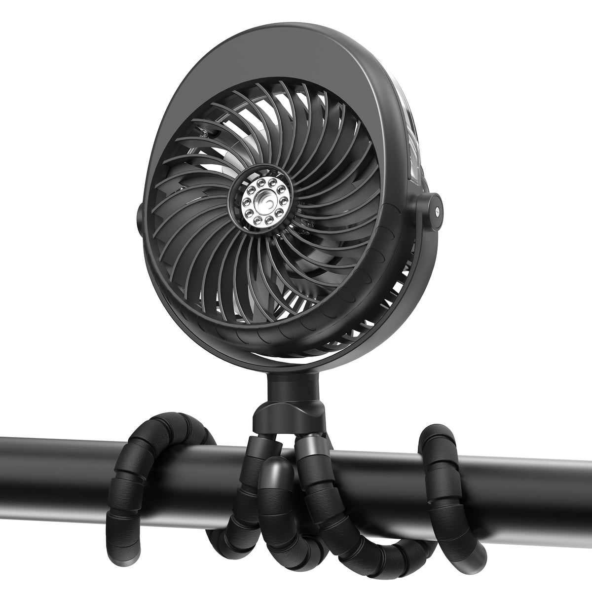 2026 Upgraded Misting Baby Stroller Fan Rechargeable, Flexible Tripod Clip for Car Seat Crib, Baby Shower Gifts & Baby Registry Search, Newborn Essentials for Beach Travel, Disney Summer Essentials