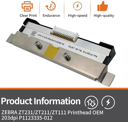P1123335-012 New Printhead for Zebra ZT231 ZT211 ZT111 Thermal Industrial Printer |High-Class-Replace| 203dpi