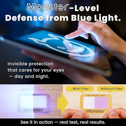 BELLEMOND Tempered Glass Screen Protector designed for iPad Pro 11" (M5, 2025/M4, 2024) - Anti Blue Light filter「EZ Guide」Alignment Kit for Flawless Installation, 10H Hardness - Designed in Japan