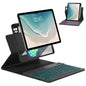 OPAKIT Magnetic Keyboard Case for iPad Air 11-inch (M2 2024) & Pro 11 1st/2nd/3rd/4th,360 Rotation Detachable & 7 Color Backlit BT Keyboard Cover for ipad Air 5th 4th Generation 10.9 inch(Teal)