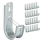 ICC 4-Inch Ceiling J Hook Cable Management Hook, Retainer Clip, 25-Pack