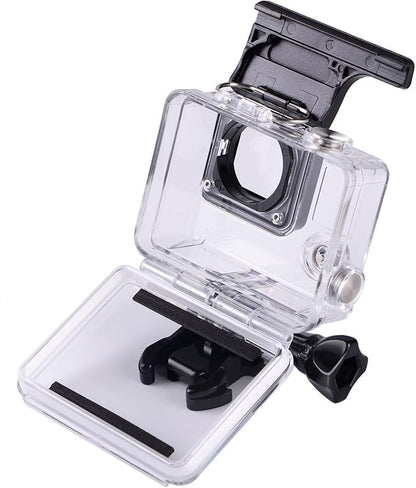 Suptig Replacement Waterproof Case Protective Housing for GoPro Hero 4, Hero 3+, Hero 3 Accessories Action Camera for Underwater Use - Water Resistant up to 147ft (45m)