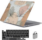 LanBaiLan Compatible for MacBook Pro 13 inch with Touch Bar 2022 2020 2019 2018 2017 2016 Release M1 M2 A2338 A2289 A2251 A2159 A1989 A1706 A1708, Laptop Hard Case & Keyboard Cover, Aesthetic Flower