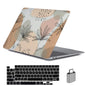 LanBaiLan Compatible for MacBook Pro 13 inch with Touch Bar 2022 2020 2019 2018 2017 2016 Release M1 M2 A2338 A2289 A2251 A2159 A1989 A1706 A1708, Laptop Hard Case & Keyboard Cover, Aesthetic Flower