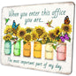 SHALYSONG Sunflower Office Quotes Mouse Pad, 9.5"x7.9" Non-Slip Mousepad