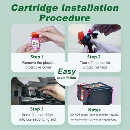 MYTONER 67 Ink Remanufactured Ink Cartridge Combo Pack Replacement for HP 67 Ink 67XL for DeskJet 2755e 2755 2700e 2700 2734e 4155e Envy 6055e 6400 6000 Envy Pro 6458 6452 Printer (2 Pack)