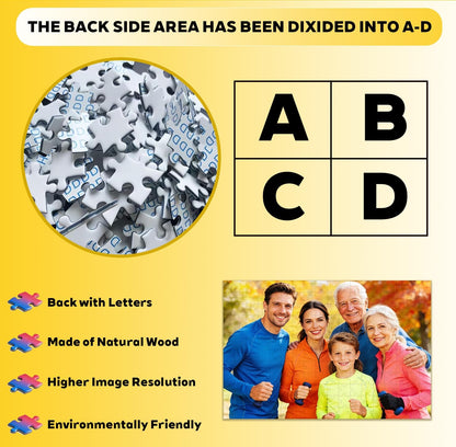 Custom Photos Puzzle, Personalized Jigsaw Puzzle for Adults 200Pcs