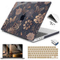 Teryeefi Case for MacBook Pro 14 Inch M5 M4 M3 M2 M1 (2021-2025 2026) Model A3427/A3426/A3434/A3112/A3401/A3185/A2918/A2992/A2779/A2442, Flower & Butterfly