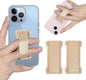 Phone Grip Holder for Hand, Universal Finger Strap Phone Holder, Finger Selfie Grip Compatible with Most Smartphones (Gold) - 2Pack