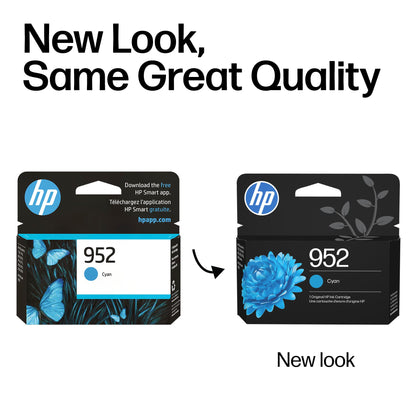 HP 952 Cyan Ink Cartridge | Works with OfficeJet 8702, Pro 7720, 7740, 8210, 8710, 8720, 8730, 8740 Series | L0S49AN