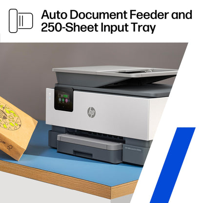 HP OfficeJet Pro 9125e Wireless All-in-One Color Inkjet Printer, Print, scan, copy, fax, ADF, Duplex printing best-for-office, 3 month Instant Ink trial included, AI-enabled (403X0A)