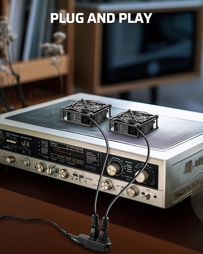 DEWENWILS Variable Speed Controller, 100-125V AC, 3 Sockets, DIY Cooling Ventilation Exhaust Projects for Radon, Duct, Hydroponic Fan, Mini Blower