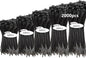 2000 PCS Zip Ties Assorted Sizes 4+6+8+10+12 Inch Self-locking Nylon Cable ties Outdoor, UV Resistant Wire Straps for Home Office Garden Workshop Indoor Outdoor Fence(Black)
