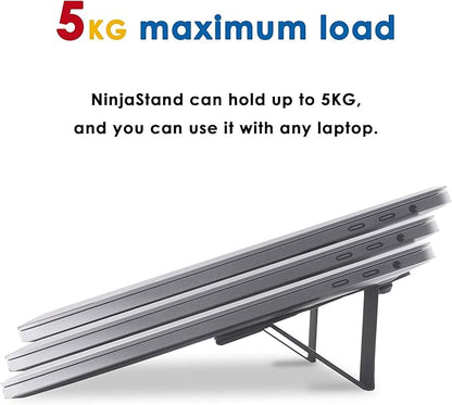 NinjaStand - Super Light/Thin/Portable Laptop Stand for 13" ~ 16" Laptops