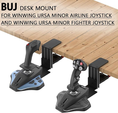 Desk Mount for SimTask Farmstick,WINWING URSA Minor Airline,URSA Minor Space Joystick,Compatible with Logitech G Extreme 3D Pro,Turtle Beach VelocityOne Flightstick,Thrustmaster T.Flight HOTAS One
