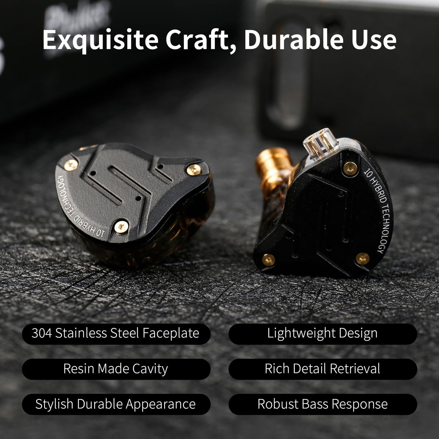 KZ ZS10 Pro IEM Headphone,KZ in Ear Monitor Earbuds, Stereo Sound Earbuds