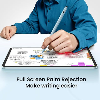 Hastraith Stylus Pen for iPad(2026-2018),13 mins Fast Charge Pencil with Tilt Sensitivity and Palm Rejection for iPad A16/10/9/8/7/6,Air 13"/11"/M3/M2/5/4/3,Pro 11"/13"/12.9"/M4/M2/M1,Mini 7/6/5,Blue