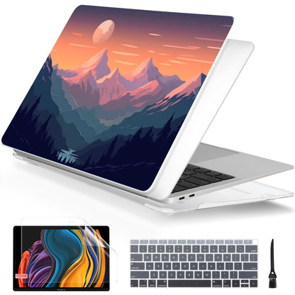 Batianda AstroGrid Case for MacBook Air 13 inch 2018-2020, Sunset Sail