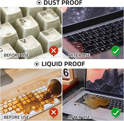 15.6inch Laptop Keyboard Covers Acrylic Keyboard Cover Cat Laptop KeyboardProtector Transparent Protector for Desktop