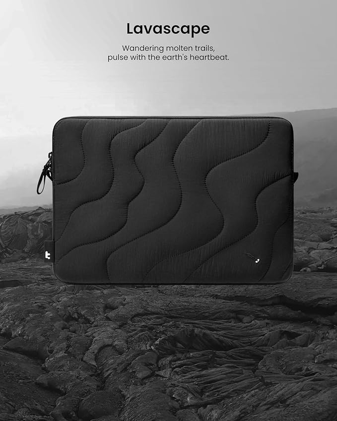 tomtoc 360 Protective Puffy Laptop Sleeve for 16-inch MacBook Pro M4/M3/M2/M1 Pro/Max A3403 A3186 A2991 A2780 A2485 2024-2019, Quilted Design Soft Cute Puffer Bag Case for Dell XPS 16 Laptop