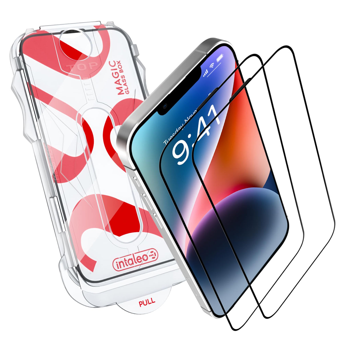 Intaleo Screen Protector for iPhone 16 Pro Max – MagicBox Tempered Glass Screen Protector iPhone 16 Pro Max (2 Pcs) Edge-to-Edge Protection with 2 Applicators, 9H Hardness, Oleophobic Coating
