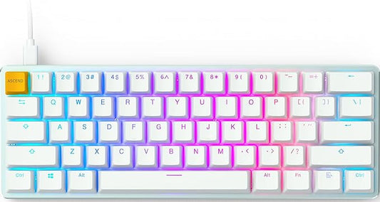 GLORIOUS GMMK White Ice Edition - Compact (Pre-Built)