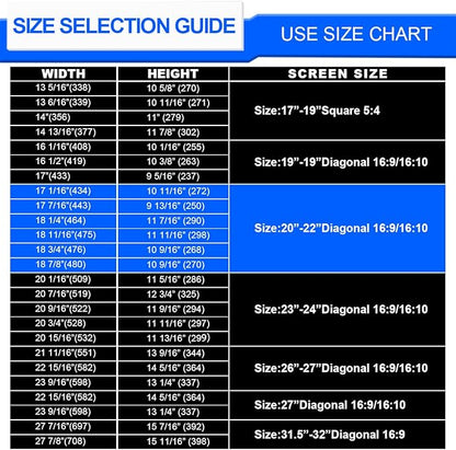 Computer Privacy Screen Filter 22 Hanging Monitor Privacy Screen Protector for 16:10 Aspect Ratio Widescreen Computer Monitor, Eye Protection Anti Glare Blue Light Screen Protector