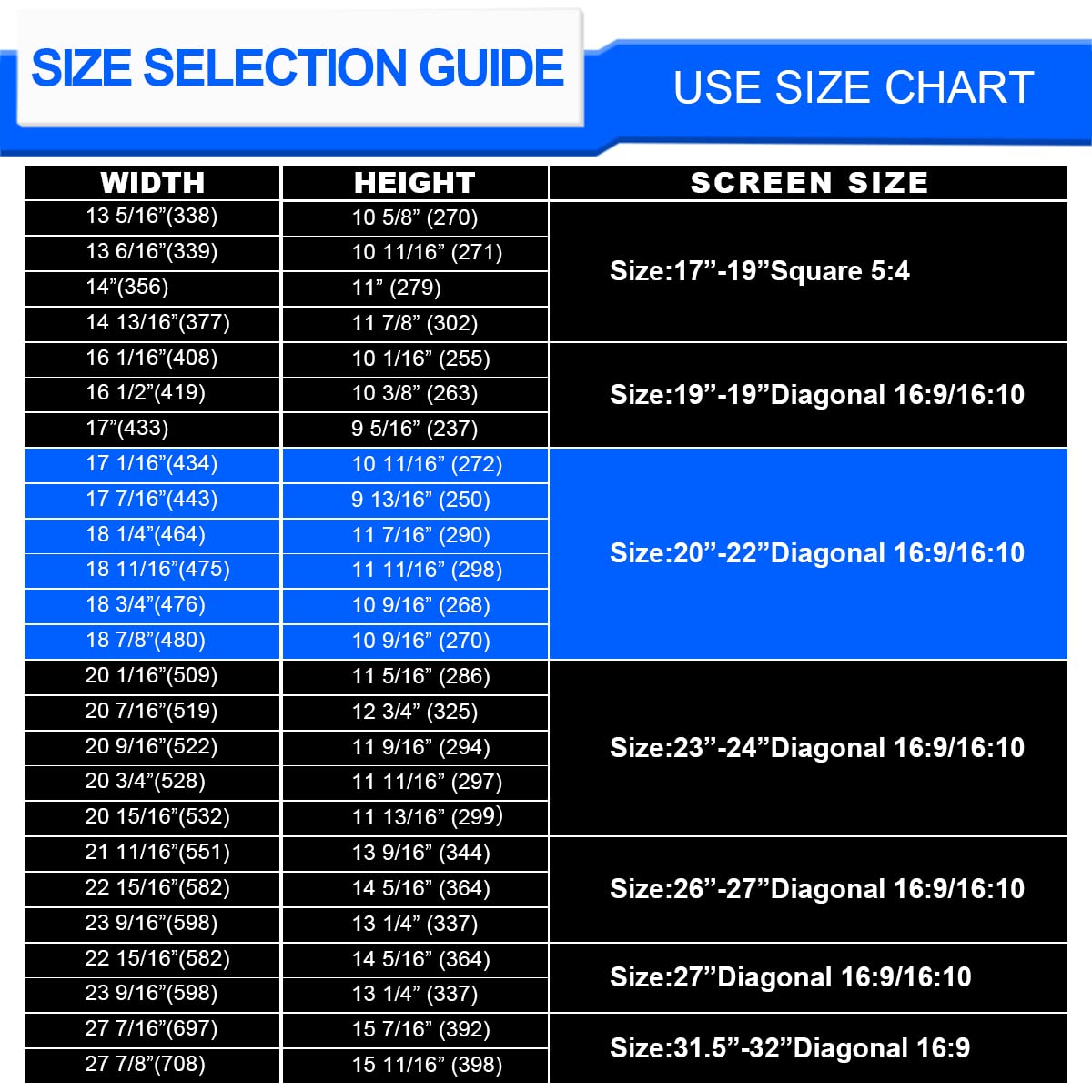 GUDTEKE Computer Privacy Screen Filter 22 Hanging Monitor Privacy Screen Protector for 16:10 Aspect Ratio Widescreen Computer Monitor, Eye Protection Anti Glare Blue Light Screen Protector